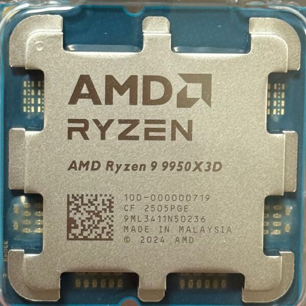 AMD Ryzen 9 9950X3D 新品未使用