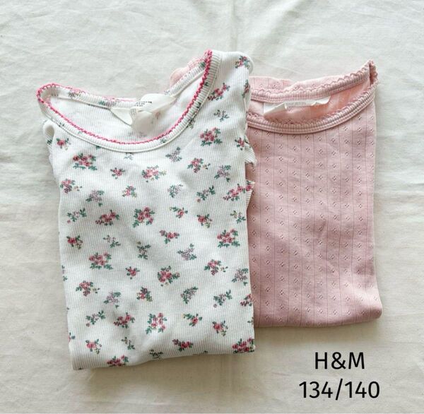 H&M ガールズ 花柄トップス 半袖 zarakids petitmain