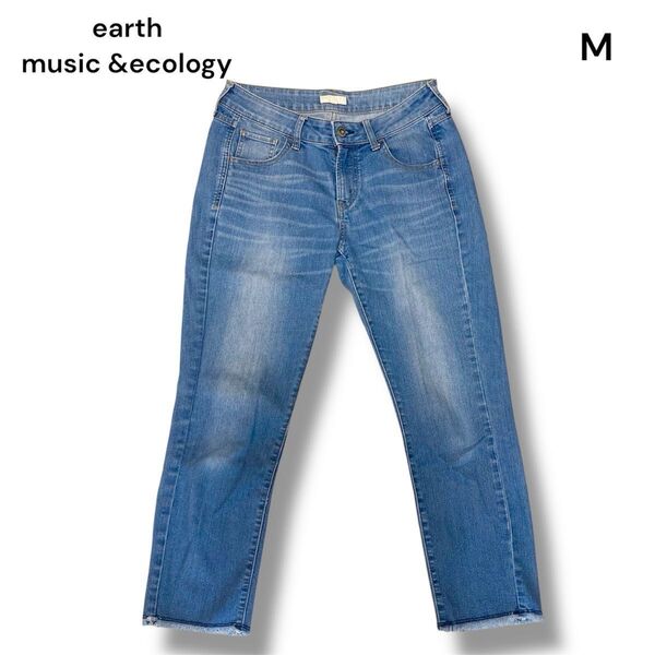 earth music &ecology レディース スキニー ジーンズ ブルー M