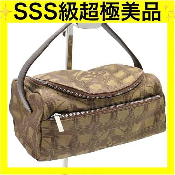 シャネル CHANEL ニュートラベル バニティ ワンショルダーバッグ カーキ