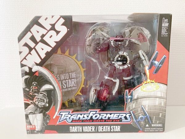 【中古品・本体美品】スターウォーズ トランスフォーマー ダースベイダー/デススター Hasbro