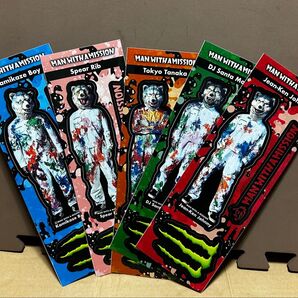 ラスト MAN WITH A MISSION モンスターコラボ ステッカー マンウィズ 5枚セット マンウィズアミッション