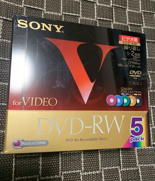 ソニー DVD-RW ディスク 録画用 120 分 1-2 倍速対応カラーミックス 5枚入り 5DMW120GX