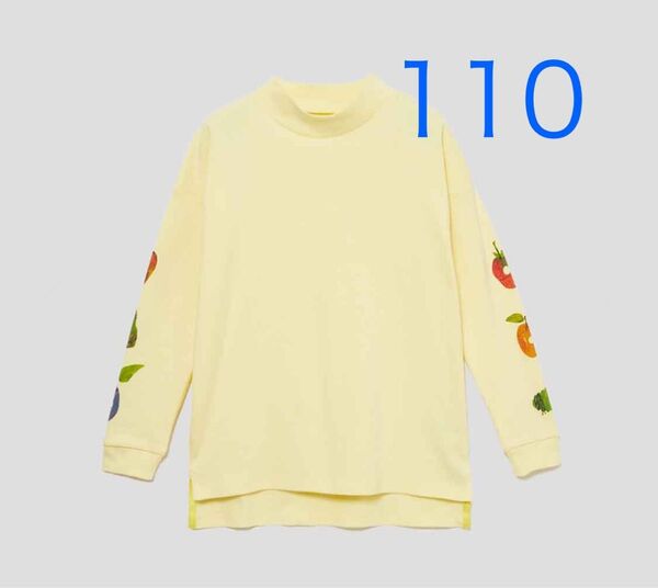 グラニフ エリック カール はらぺこあおむし フライス 長袖Tシャツ 110