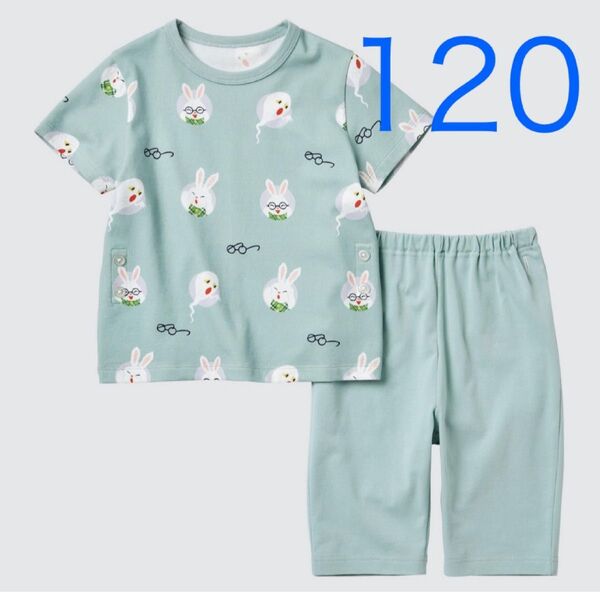 ユニクロ めがねうさぎ ドライパジャマ せなけいこ 120