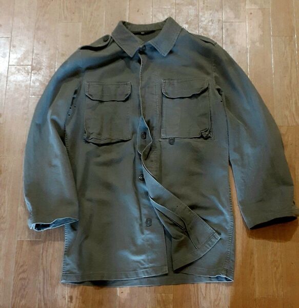 M 65 タイプ ビンテージ ミリタリー シャツ 古着