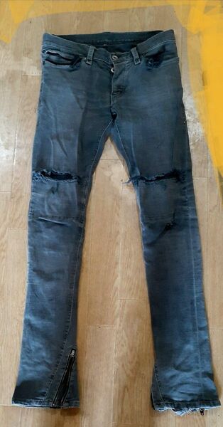 If six was nine LGB ブーツカットクラッシュデニム 29 ジャンク品