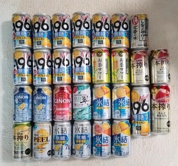 −196 キリン本搾り 氷結 ジノン 翆 お茶サワー レモンサワー サントリー 29本