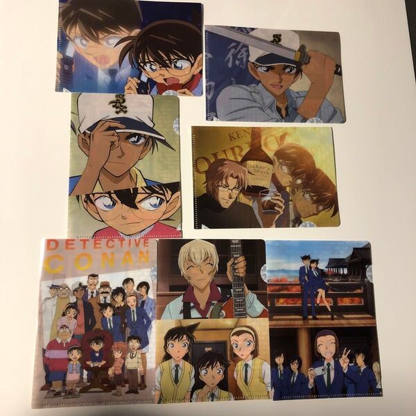 名探偵コナン/ミニクリアファイル2 7枚セット 服部平次・コナン・工藤新一・沖矢昴・毛利蘭・安室透