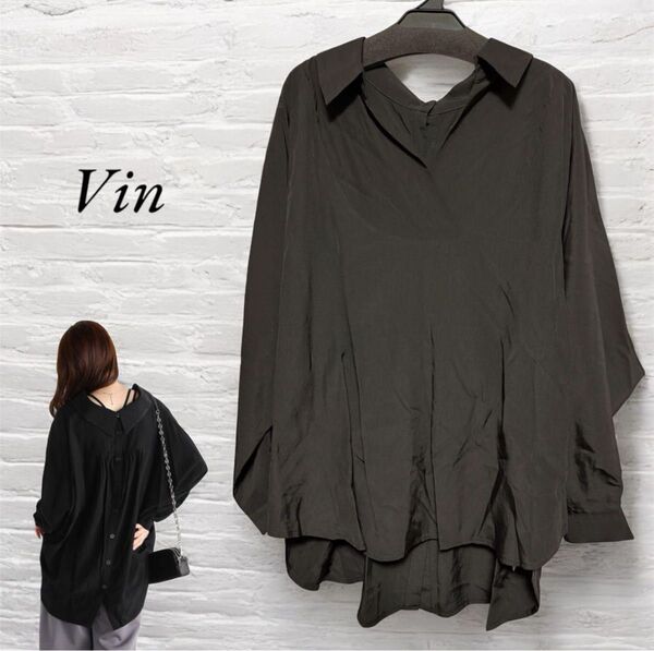 ヤマダヤ【Vin】バックボタンスキッパーシャツ