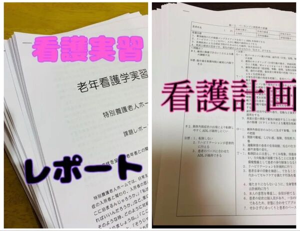 看護計画 実習レポート