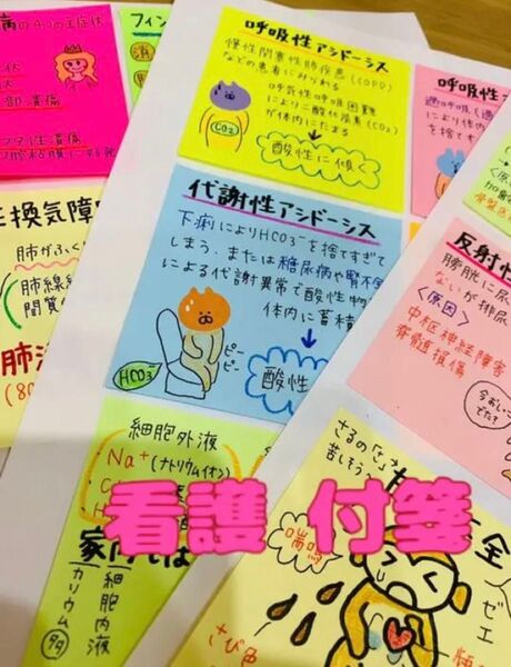 看護付箋ノート