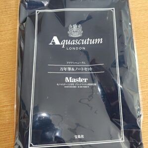 Aquascutum 万年筆&ノートセット ネイビー 未使用