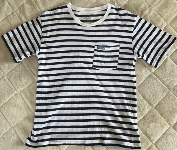 BLUE BLUE×fruitoftheroom ブルーブルー×フルーツオブザルーム コラボ Tシャツ ボーダー Tシャツ