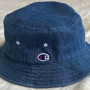champion チャンピオン バケットハット デニムハット ユニセックス フリーサイズ 紫外線予防 小顔効果 新品未使用 美品
