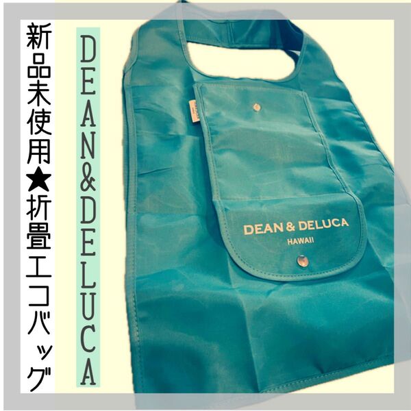 【新品】エコバッグ折り畳みミントグリーンDEAN&DELUCAディーン&デルーカ
