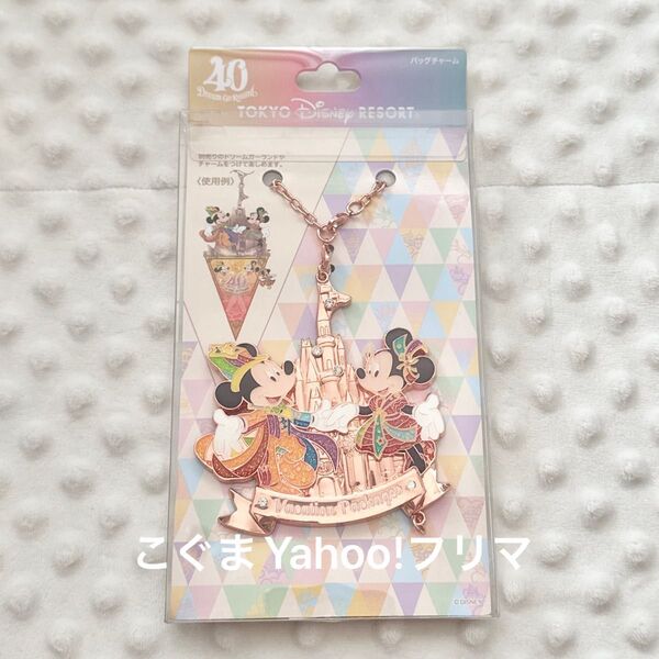 東京ディズニーリゾート バッジチャーム ミッキー ミニー 40周年 限定 チャーム クーポンで200円オフ