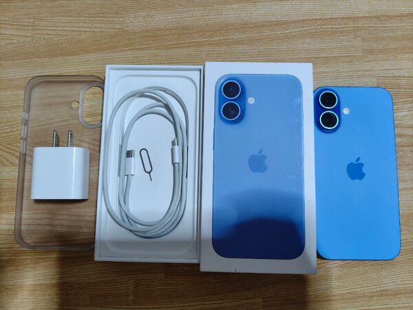 極美品!iPhone 16 128GB ウルトラマリン
