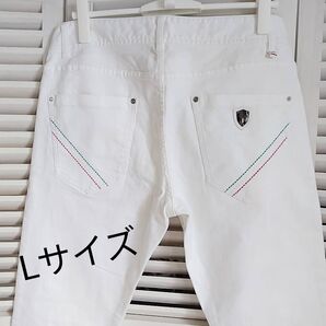 VIOLA RUMORE ホワイト デニム 極美品 Lサイズ ストレッチ