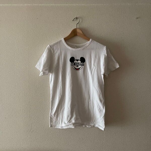 ミッキーマウス Tシャツ 半袖Tシャツ ホワイト