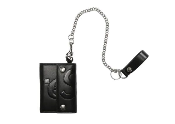 Supreme Leather Chain Wallet Black 未使用品