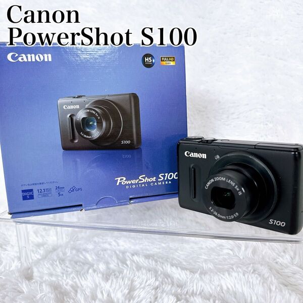 Canon キャノン PowerShot S100 デジカメ コンデジ コンパクトデジタルカメラ ブラック