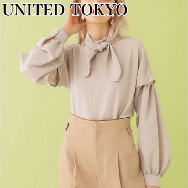 UNITED TOKYO ユナイテッドトウキョウ 3WAYボウタイネックブラウス 長袖