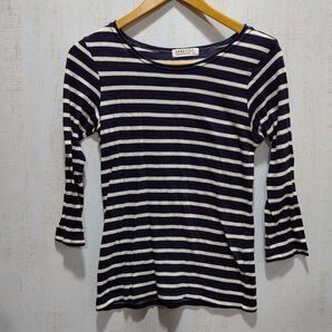 SARAXJIJI サラジジ ボーダー トップス カットソー ボーダーカットソー サイズM