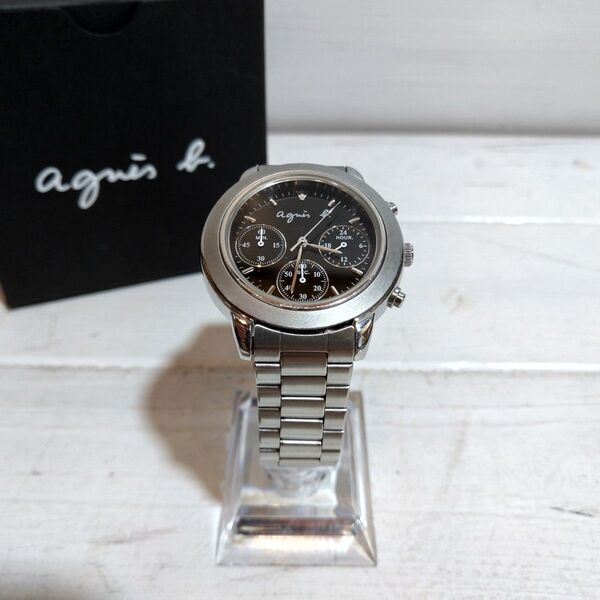 agnes b. × SEIKO アニエスベー × セイコー アナログ 腕時計 クロノグラフ