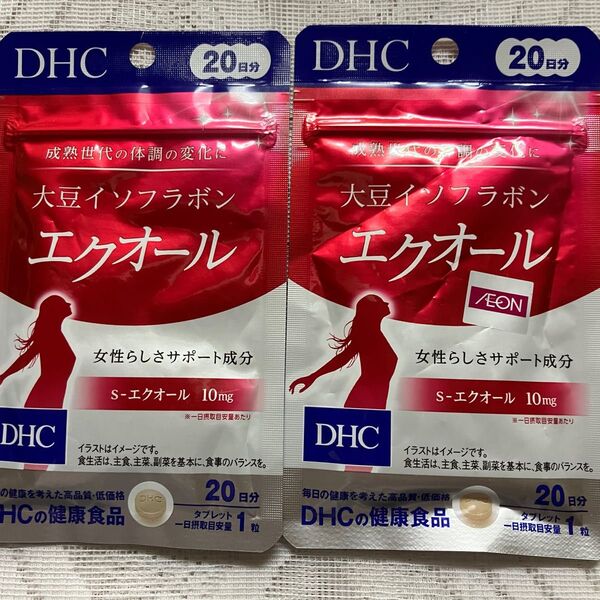 DHC 大豆イソフラボン エクオール 20日分× 2袋 40日分