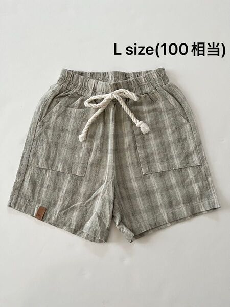 韓国 kokokids(ココキッズ) チェック ハーフパンツ 半ズボン ショートパンツ