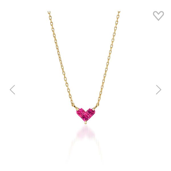スタージュエリー STARJEWELRY ルビー ミステリアスハート ネックレス
