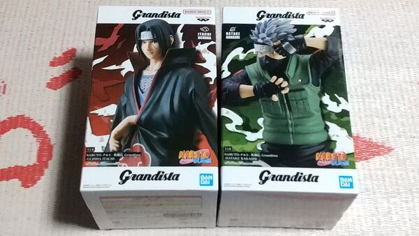 NARUTO ナルト 疾風伝 Grandista うちはイタチ はたけカカシ フィギュア 2種セット