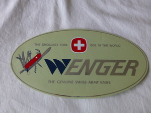 WENGER ウェンガー ステッカー ウェンガー WENGER スイス アーミー THE GENUINE SWISS ARMY KNIFE