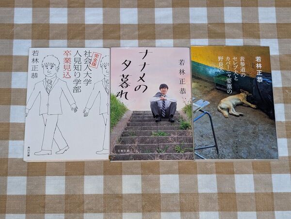 ★若林正恭文庫3冊セット 社会人大学人見知り学部 ナナメの夕暮れ表参道のセレブ犬