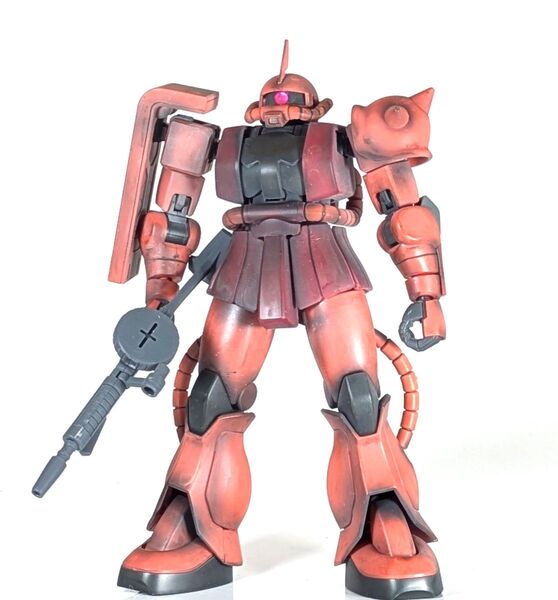 ガンプラ ジャンク 組立済み HGUC シャア専用ザク ゴムアーマー仕様