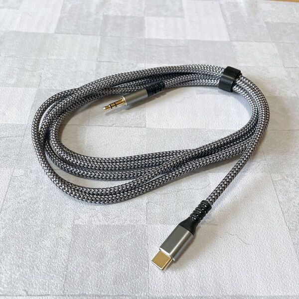 USB-C 3.5mmジャック ヘッドホンケーブル 長さ2M