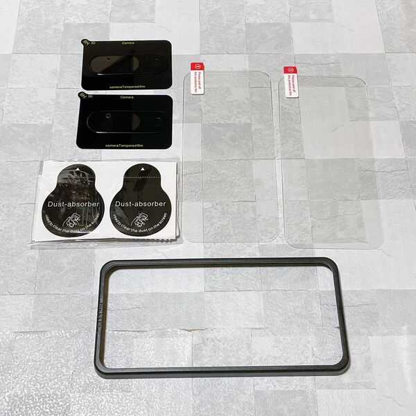 【Google Pixel 9】ガラスフィルム レンズ保護フィルム ガイド枠付き