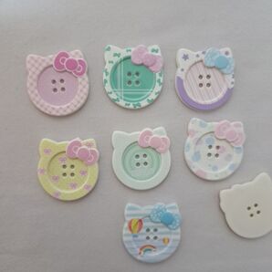 ボタン風 ねこパーツ
