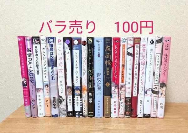 BLコミックまとめ売り バラ売り100円