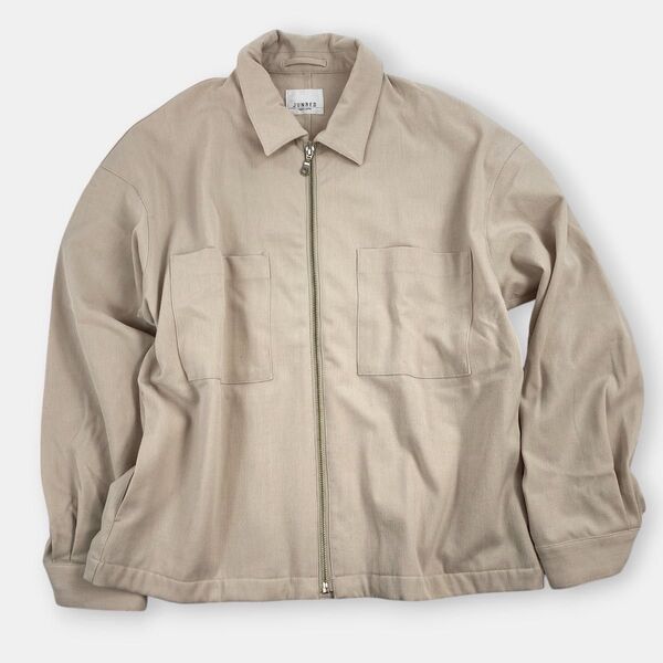 JUNRED ジュンレッド ジップアップ ブルゾン ジャケット ベージュ S