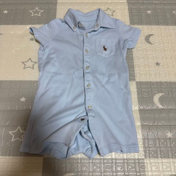 ポロラルフローレン ベビー服 ロンパース 水色