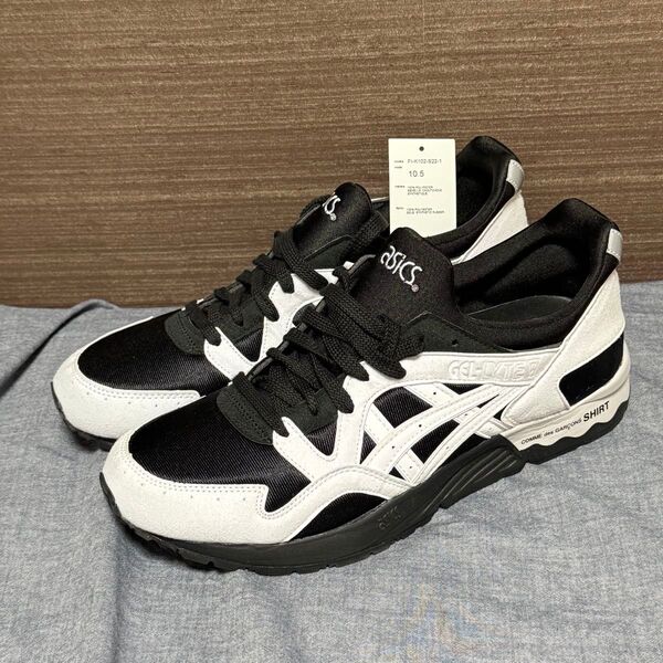 GARCONS Shirt Asics Gel-Lyte V Black ギャルソン アシックス ゲルライト ブラック 10.5