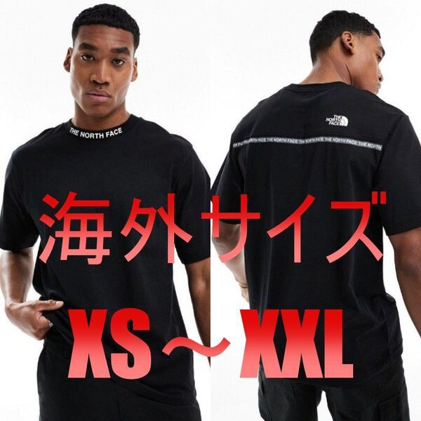 【The North Face】"Zumu "テープド・ネックロゴメンズTシャツ