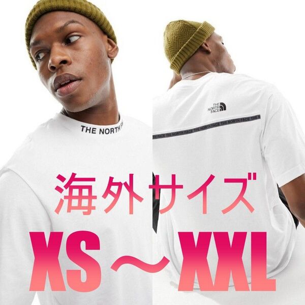 【The North Face】"Zumu "テープド・ネックロゴ Tシャツ