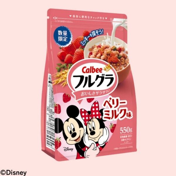 フルグラ フルーツグラノーラ ミッキー ディズニー ミニー いちごミルク ベリー ベリーミルク