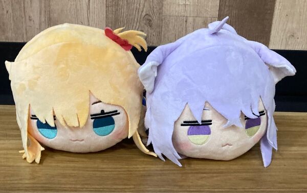 ホロライブ 寝そべり ぬいぐるみ 猫又おかゆ 赤井はあと 2個セット