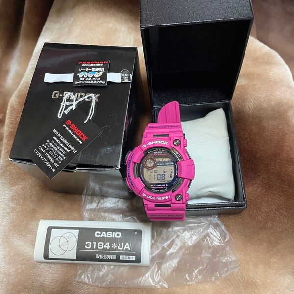 未使用 GWF-1000SR-4JF FROGMAN G-SHOCK MEN IN SUNRISE PURPLE フロッグマン
