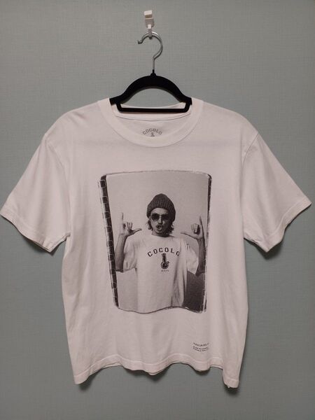 COCOLO Tシャツ Mサイズ ホワイト プリントTシャツ