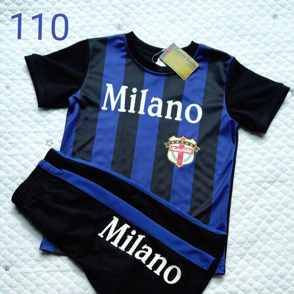 新品 未使用 タグつき 速乾 Tシャツ 半袖 セトア ハーフパンツ セット ジャージ サッカー ユニフォーム Milano